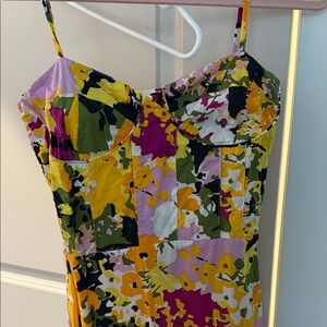 Anthropologie Multicolor Floral Maxi Dress